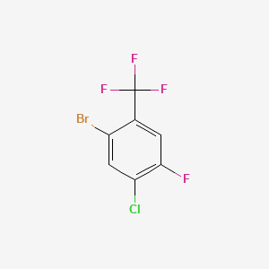 molecular formula C7H2BrClF4 B8175799 2-Bromo-4-chloro-5-fluorobenzotrifluoride 