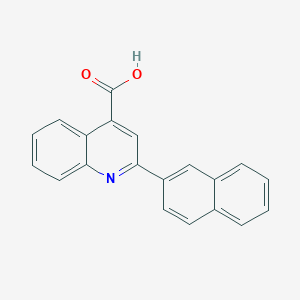 molecular formula C20H13NO2 B081759 2-(Naphthalen-2-yl)quinoline-4-carboxylic acid CAS No. 13605-87-3