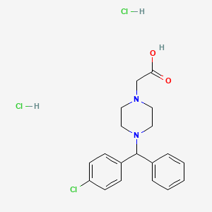 molecular formula C19H23Cl3N2O2 B8175922 Cetirizine Impurity B dihydrochloride CAS No. 1000690-91-4