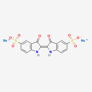 molecular formula C16H8N2Na2O8S2 B8175956 disodium;(2Z)-3-oxo-2-(3-oxo-5-sulfonato-1H-indol-2-ylidene)-1H-indole-5-sulfonate 
