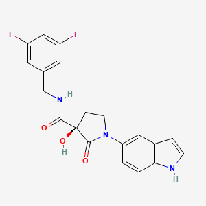 molecular formula C20H17F2N3O3 B8175979 (R)-M8891 