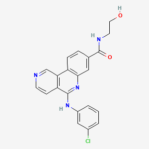 molecular formula C21H17ClN4O2 B8176006 CK2 Inhibitor 2 