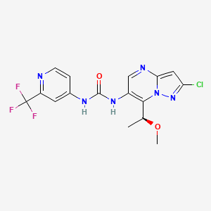 molecular formula C16H14ClF3N6O2 B8176053 MLT-943 