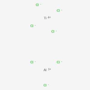 molecular formula AlCl12Ti3 B081764 TITANIUM(III) CHLORIDE-ALUMINUM(III) CHLORIDE CAS No. 12003-13-3