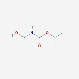 molecular formula C5H11NO3 B081769 Carbamic acid, (hydroxymethyl)-, 1-methylethyl ester CAS No. 14236-02-3