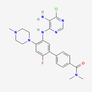 molecular formula C24H27ClFN7O B8177024 DDO-2213 