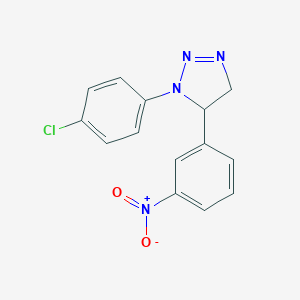 1-(4-Chlorophenyl)-5-(3-nitrophenyl)-4,5-dihydrotriazole