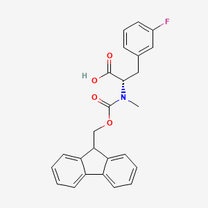 molecular formula C25H22FNO4 B8177392 Fmoc-3-fluoro-N-methyl-L-phenylalanine 