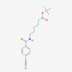 molecular formula C19H25NO3 B8177734 tert-Butyl 6-(4-ethynylbenzamido)hexanoate 