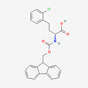 molecular formula C25H22ClNO4 B8178090 N-Fmoc-2-chloro-D-homophenylalanine 