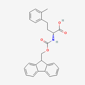 molecular formula C26H25NO4 B8178113 Fmoc-D-Hph(2-Me)-OH 