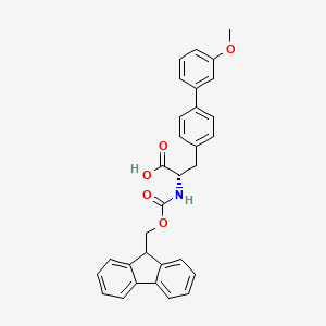 (2S)-2-(9H-fluoren-9-ylmethoxycarbonylamino)-3-[4-(3-methoxyphenyl)phenyl]propanoic acid