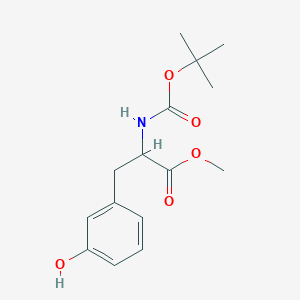 molecular formula C15H21NO5 B8178132 Methyl 2-(tert-butoxycarbonylamino)-3-(3-hydroxyphenyl)propanoate CAS No. 282100-79-2