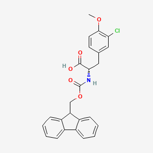 molecular formula C25H22ClNO5 B8178149 N-Fmoc-O-methyl-3-chloro-L-tyrosine 