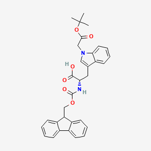 molecular formula C32H32N2O6 B8178185 L-Tryptophan, 1-[2-(1,1-dimethylethoxy)-2-oxoethyl]-N-[(9H-fluoren-9-ylmethoxy)carbonyl]- 