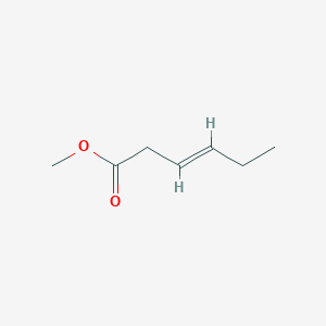 molecular formula C7H12O2 B081782 3-Hexenoic acid, methyl ester CAS No. 13894-61-6