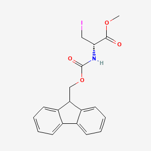 methyl (2S)-2-(9H-fluoren-9-ylmethoxycarbonylamino)-3-iodopropanoate