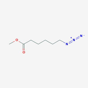 molecular formula C7H13N3O2 B8178496 6-Azidohexanoic acid methyl ester 