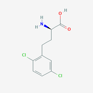 molecular formula C10H11Cl2NO2 B8178501 (R)-2-Amino-4-(2,5-dichloro-phenyl)-butyric acid 