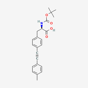 molecular formula C23H25NO4 B8178531 N-Boc-4-[2-(4-methylphenyl)ethynyl]-D-phenylalanine 