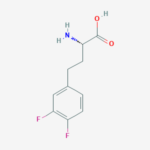 molecular formula C10H11F2NO2 B8178538 3,4-Difluoro-D-homophenylalanine 
