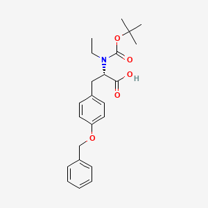molecular formula C23H29NO5 B8178631 N-Boc-N-ethyl-O-benzyl-L-tyrosine 