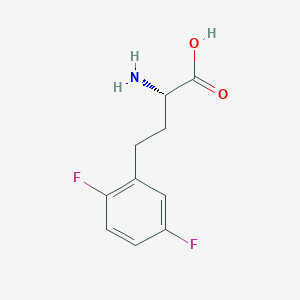 molecular formula C10H11F2NO2 B8178684 2,5-Difluoro-D-homophenylalanine 