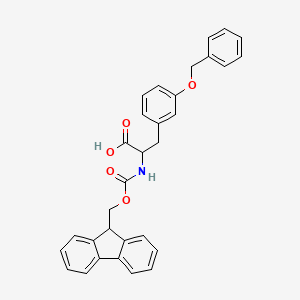molecular formula C31H27NO5 B8179034 N-Fmoc-3-benzyloxy-DL-phenylalanine 