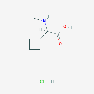 molecular formula C7H14ClNO2 B8179164 a-(Methylamino)cyclobutaneacetic acid HCl 