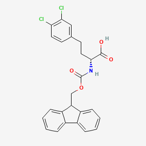 molecular formula C25H21Cl2NO4 B8179284 Fmoc-3,4-dichloro-L-homophenylalanine 