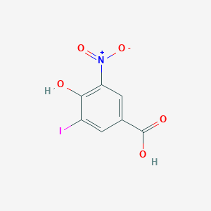 molecular formula C7H4INO5 B081793 4-Hydroxy-3-iodo-5-nitrobenzoic acid CAS No. 10463-17-9