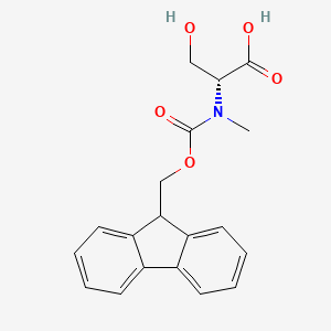 molecular formula C19H19NO5 B8179784 N-Fmoc-N-methyl-D-serine 