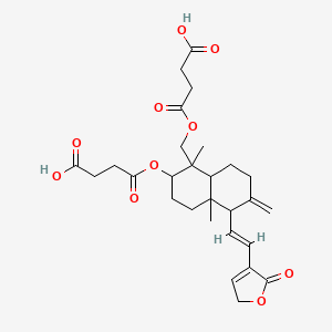 molecular formula C28H36O10 B8180383 DEHYDROANDROGRAPHOLIDESUCCINATE 