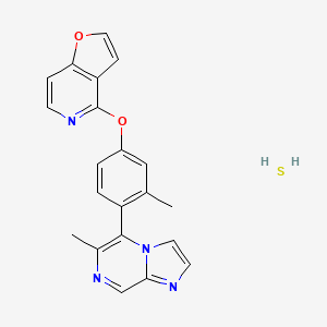 molecular formula C21H18N4O2S B8180436 PF-06256142 