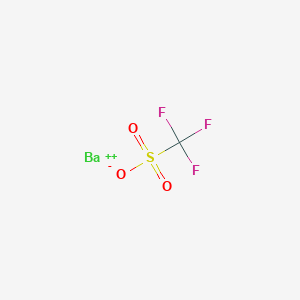 molecular formula CBaF3O3S+ B8180440 barium(2+);trifluoromethanesulfonate 