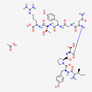 molecular formula C51H77N13O17 B8180533 IYPTNGYTR acetate 