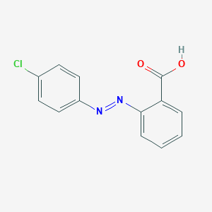molecular formula C13H9ClN2O2 B081806 Benzoic acid, 2-[(4-chlorophenyl)azo]- CAS No. 13304-24-0