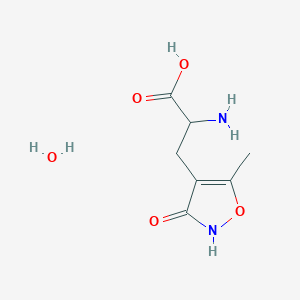 molecular formula C7H12N2O5 B8180606 (RS)-AMPA monohydrate 