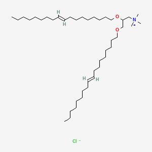 molecular formula C42H84ClNO2 B8180676 N,N,N-Trimethyl-2,3-bis(octadec-9-en-1-yloxy)propan-1-aminium chloride 