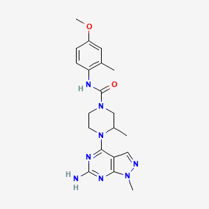 molecular formula C20H26N8O2 B8180699 UCB9608 