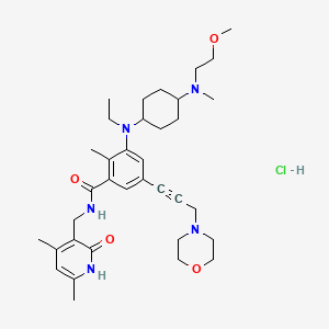 molecular formula C35H52ClN5O4 B8180834 EPZ011989 hydrochloride 
