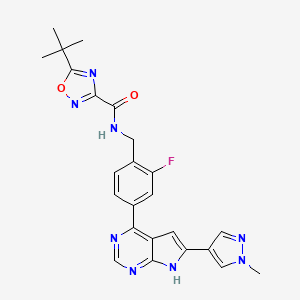 molecular formula C24H23FN8O2 B8180856 BTK inhibitor 8 