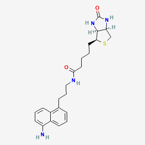 molecular formula C23H30N4O2S B8181091 Biotin-naphthylamine 