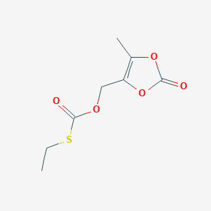 molecular formula C8H10O5S B8181293 S-Ethyl O-((5-methyl-2-oxo-1,3-dioxol-4-yl)methyl) carbonothioate 