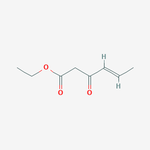 molecular formula C8H12O3 B8181378 (E)-Ethyl 3-oxohex-4-enoate 