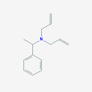 molecular formula C14H19N B8181509 N-Allyl-N-(1-phenylethyl)prop-2-en-1-amine 