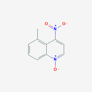 molecular formula C10H8N2O3 B081819 5-Methyl-4-nitroquinoline 1-oxide CAS No. 14094-43-0