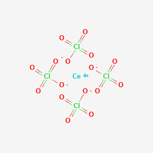 molecular formula CeCl4O16 B081820 Cerium(4+) perchlorate CAS No. 14338-93-3