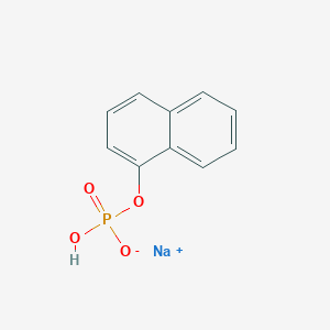 molecular formula C10H8NaO4P B081821 alpha-Naphthyl acid phosphate monosodium salt CAS No. 14455-30-2