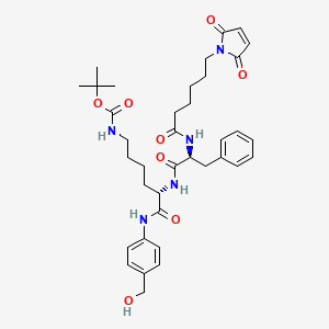 molecular formula C37H49N5O8 B8182211 Mc-Phe-Lys(Boc)-PAB 